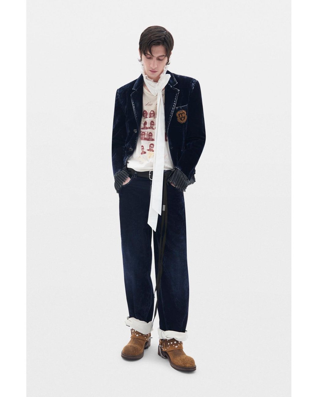 Ann Demeulemeester Pink Lu 'The New Poetry Club' T-Shirt for men