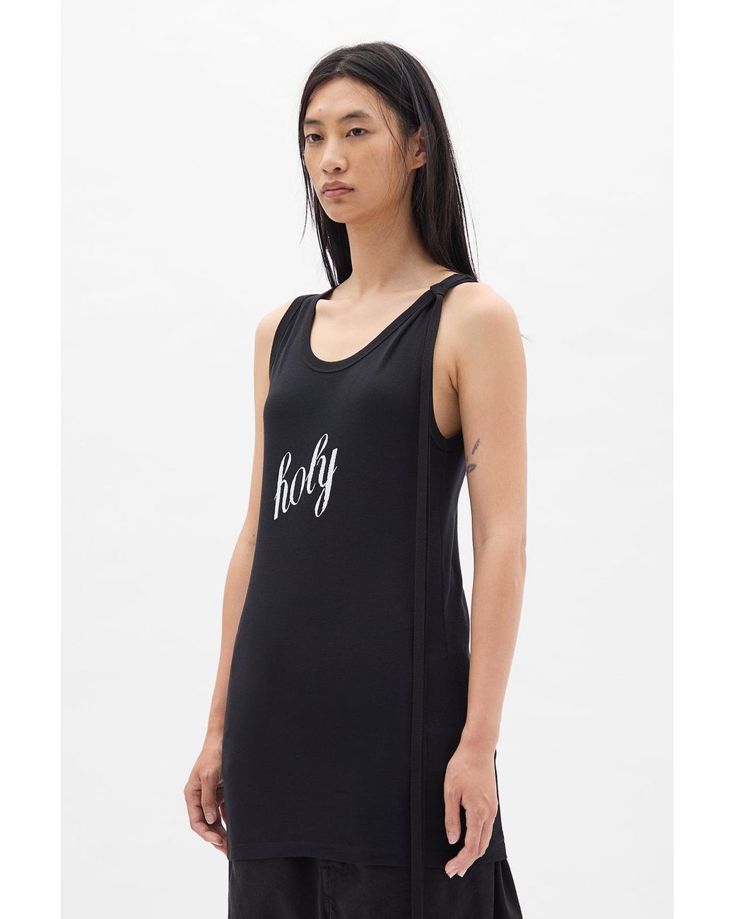 Ann Demeulemeester Blue Seva 'Holy' Print Tank Top