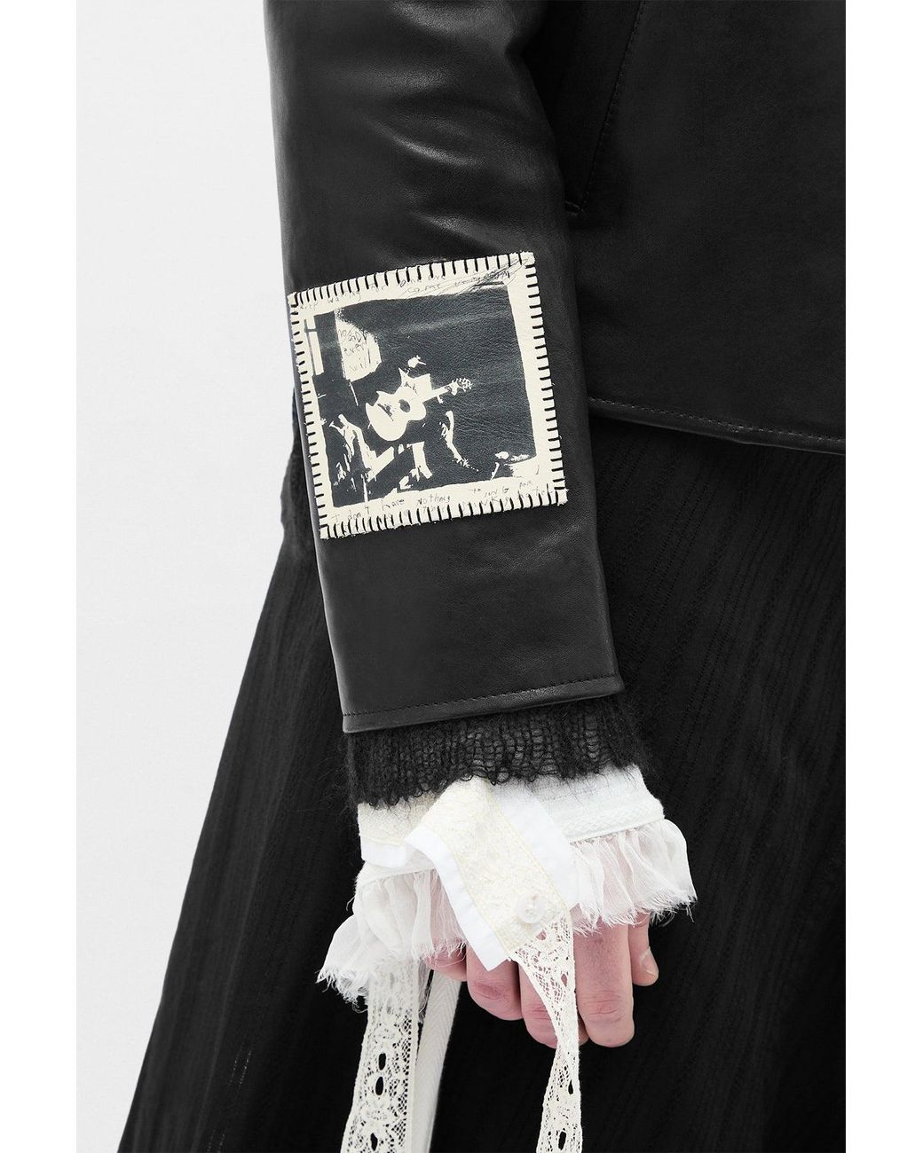 Ann Demeulemeester Black Sandor Shirt Collar Zipped Caban for men