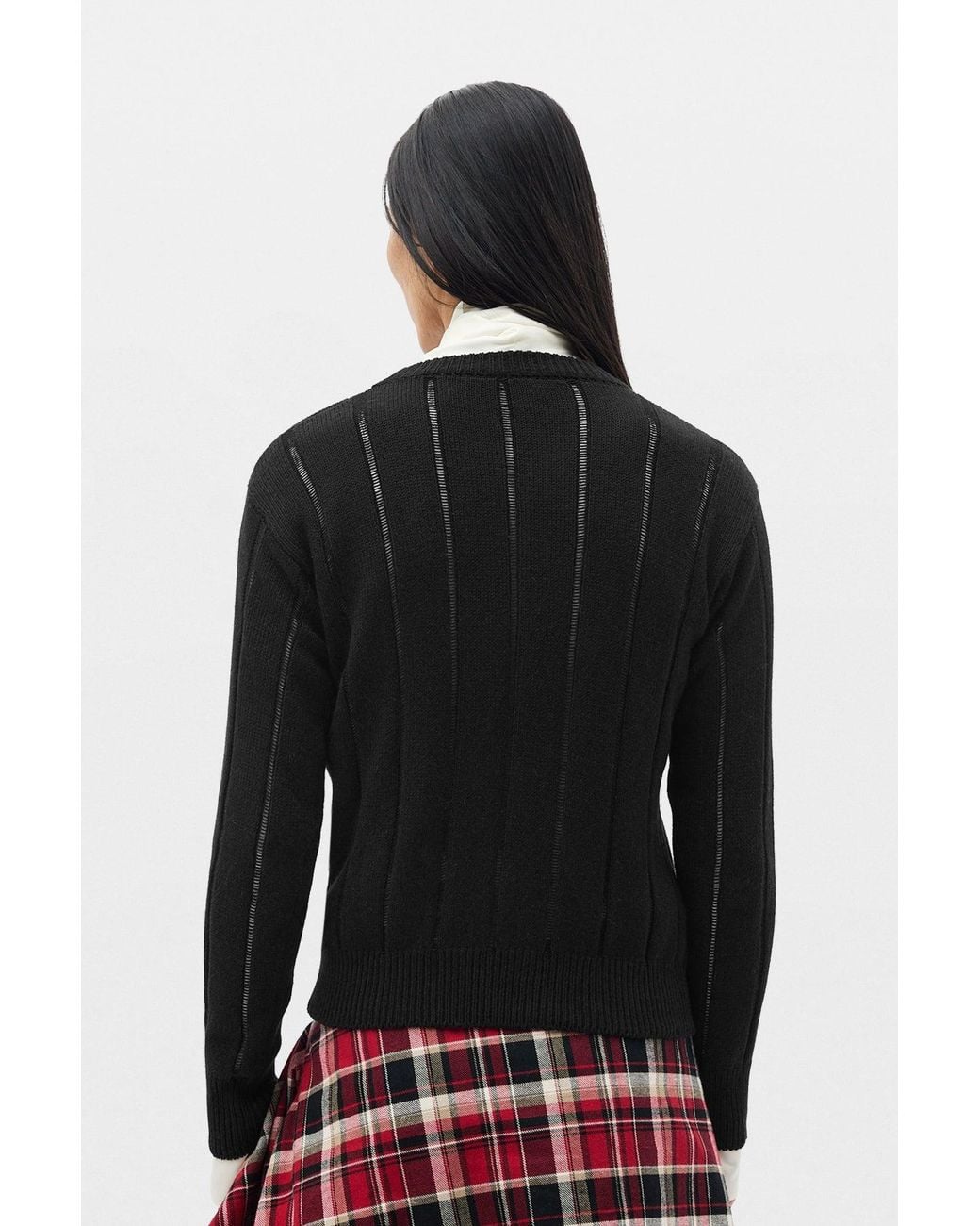 Ann Demeulemeester Multicolor Rikki Brushed Rib Crew Neck Sweater for men