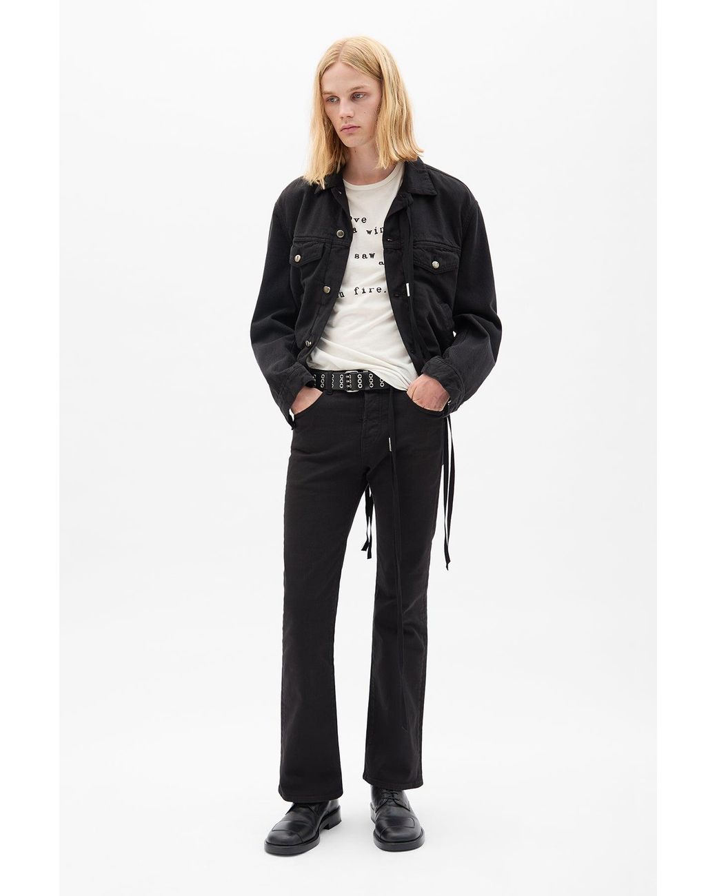 Ann Demeulemeester Black Raf 5 Pockets Standard Blouson for men