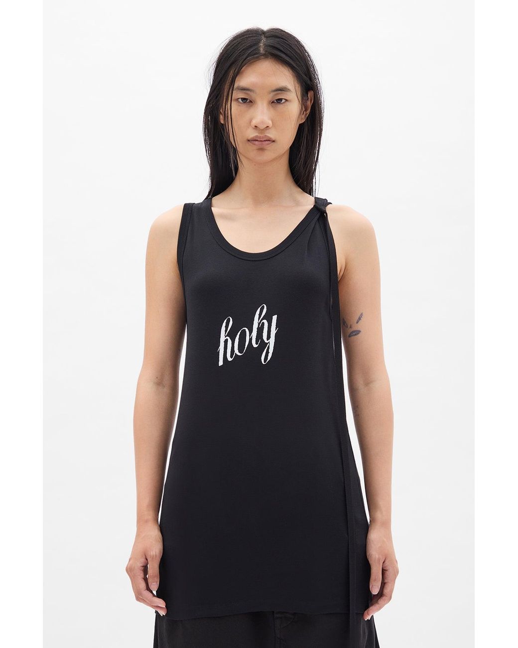 Ann Demeulemeester Blue Seva 'Holy' Print Tank Top