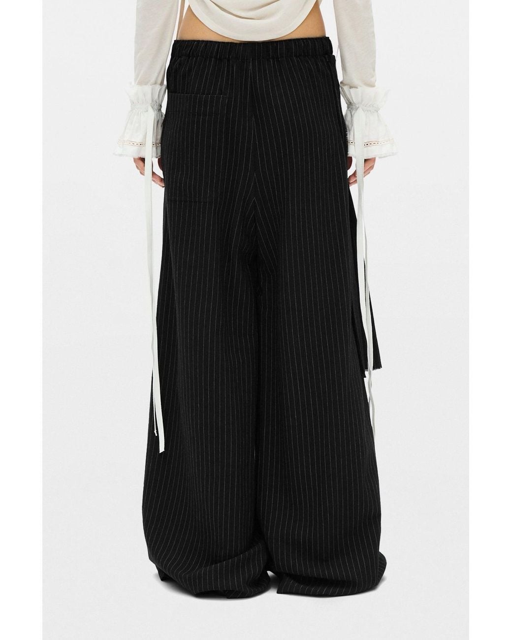 Ann Demeulemeester Black Suna Raw Edge Ruffled Cuffs