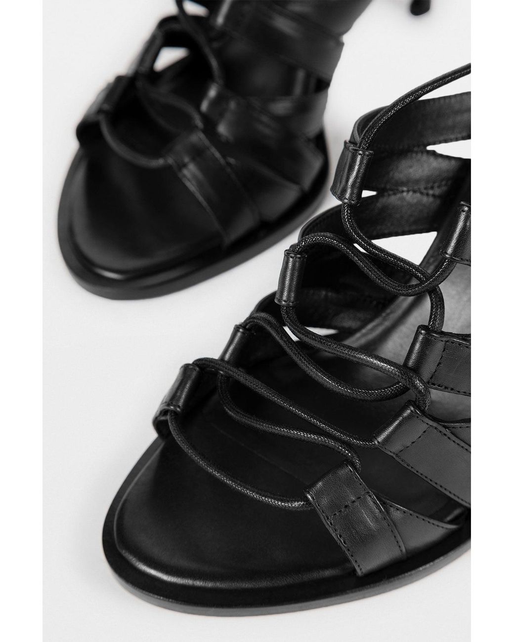 Ann Demeulemeester Black Livy Heeled Sandal