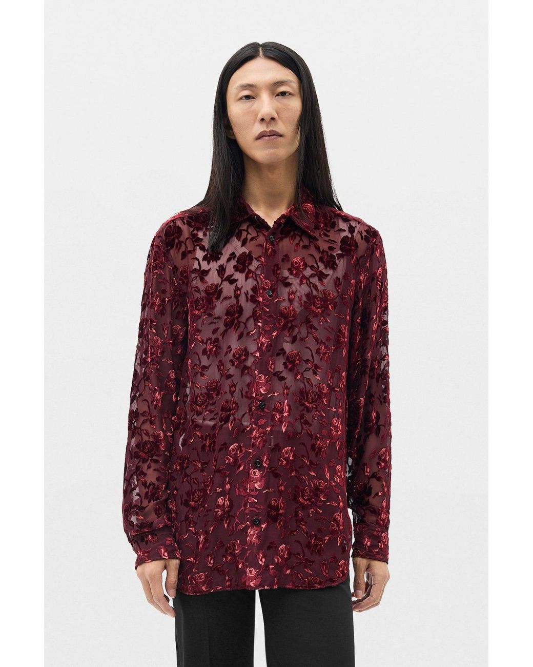 Ann Demeulemeester Red Andre Classic Shirt for men