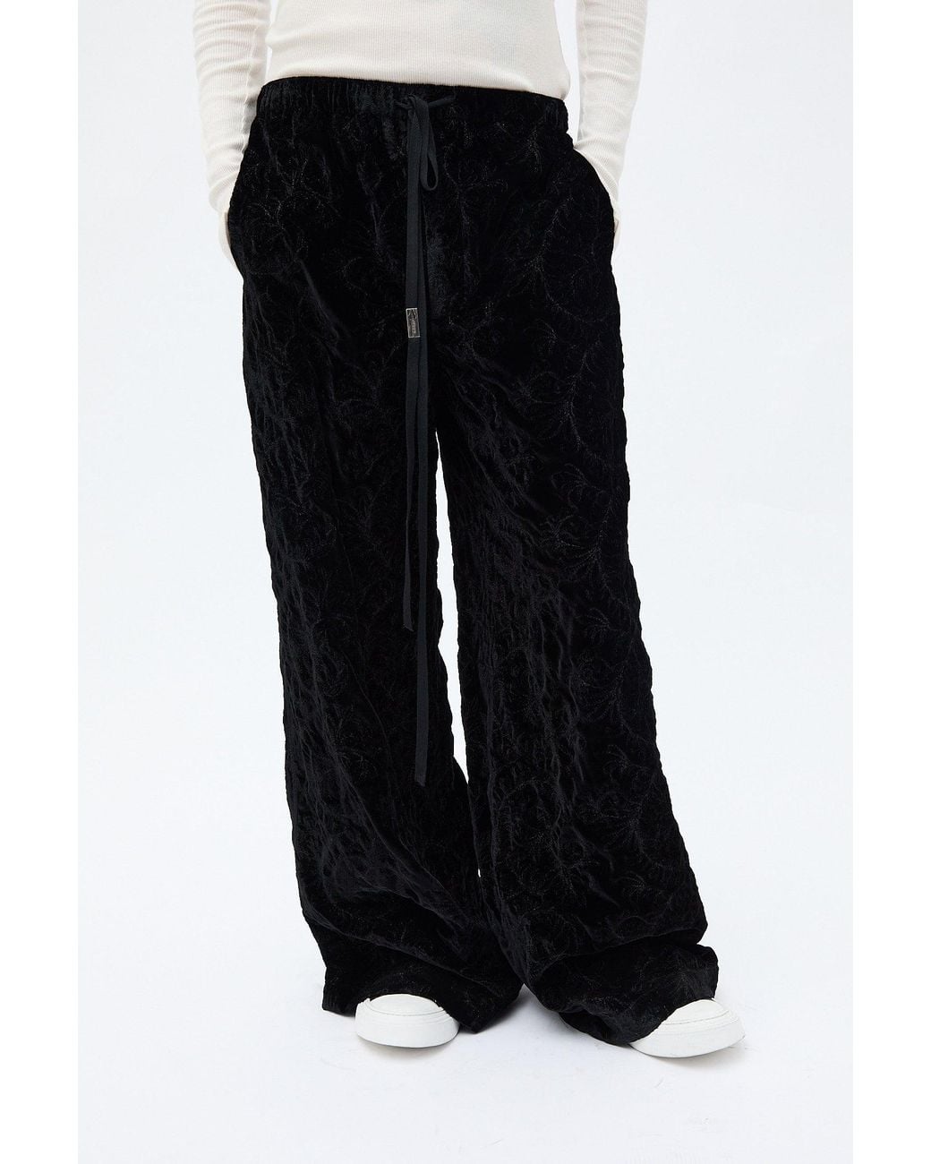 Ann Demeulemeester Black Gerry Lounge Pants for men