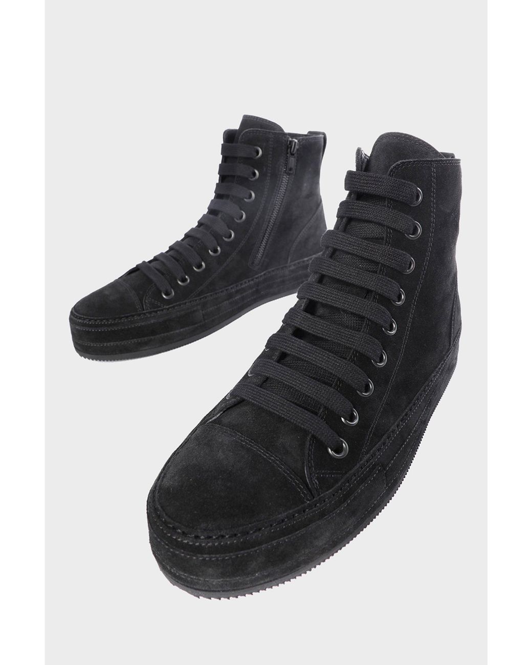 Ann Demeulemeester Black Orvo Hig-Top Sneakers