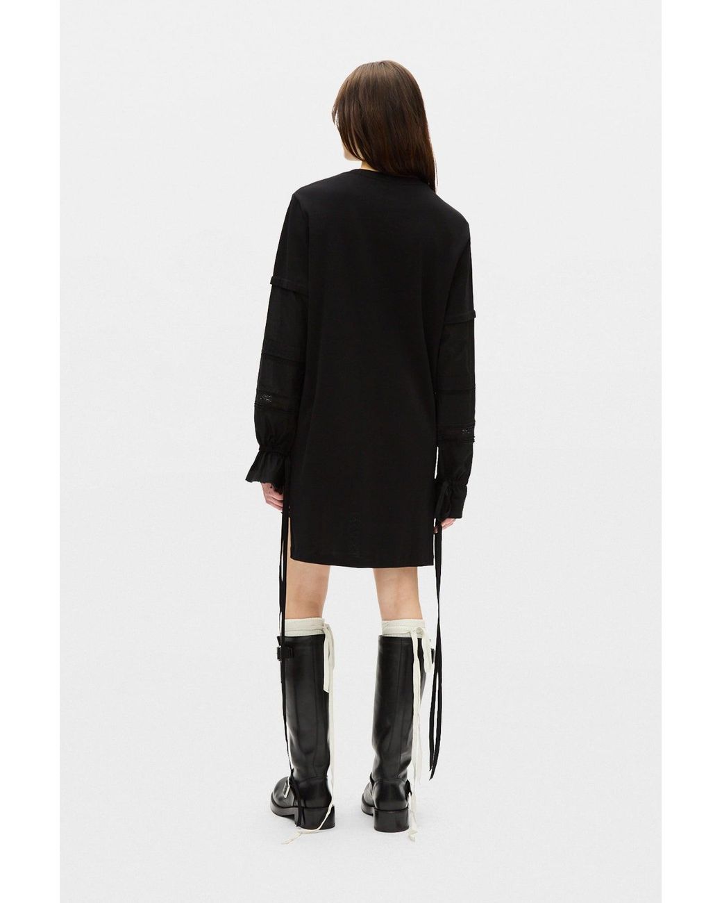 Ann Demeulemeester Black Lucina T-Shirt Dress