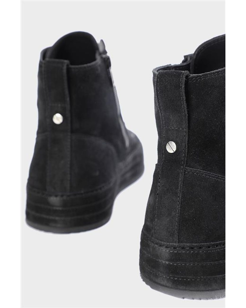 Ann Demeulemeester Black Orvo Hig-Top Sneakers