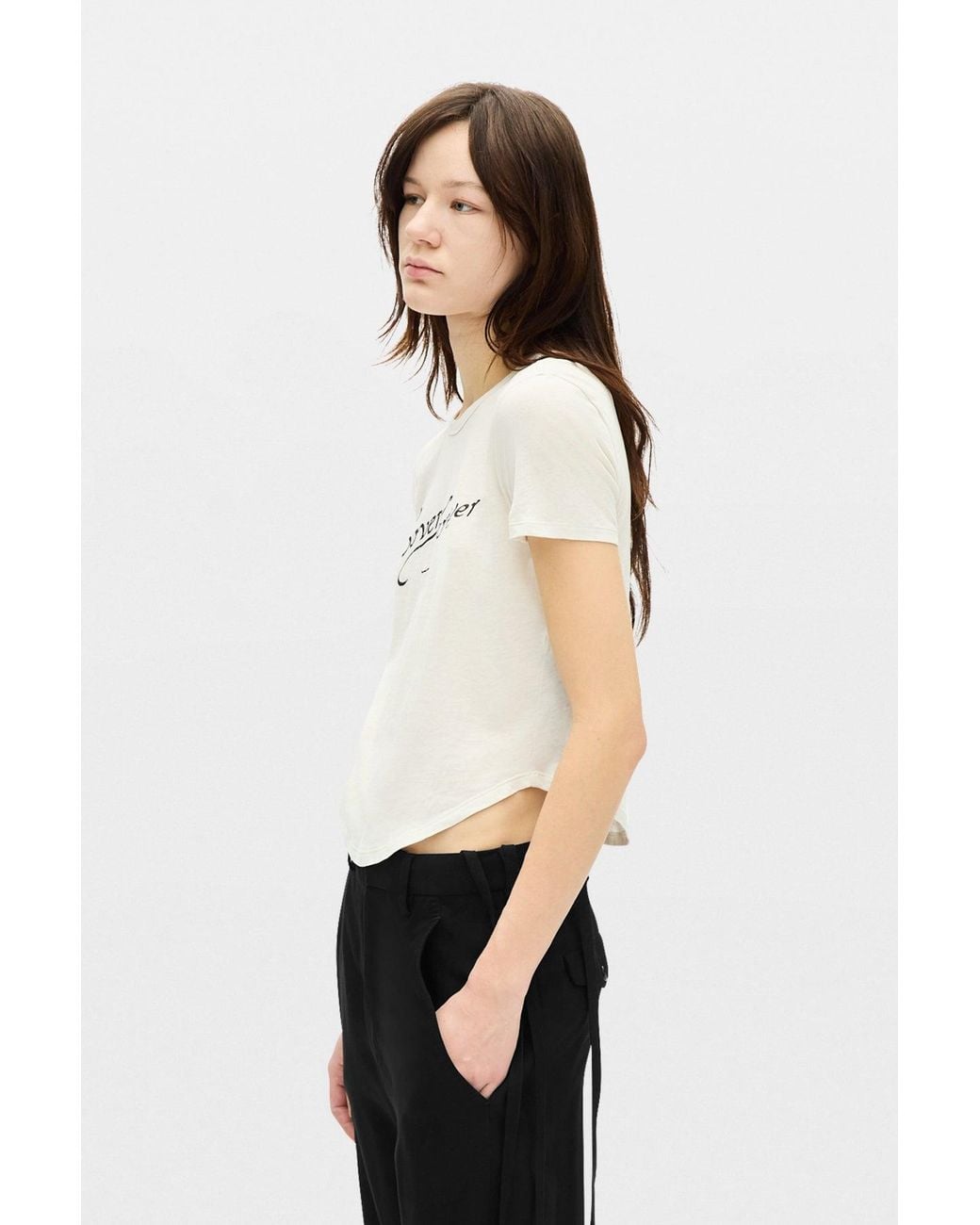 Ann Demeulemeester Multicolor Floor Micro T-Shirt