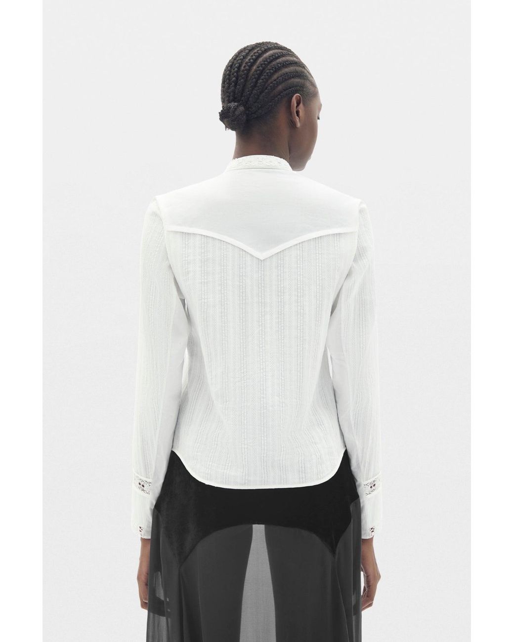 Ann Demeulemeester Multicolor Storma Slim Fit Shirt With Lace