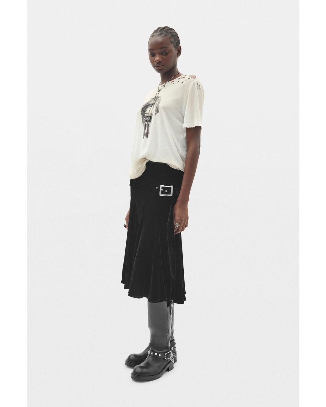 Ann Demeulemeester Multicolor Fanie Standard Fit T-Shirt