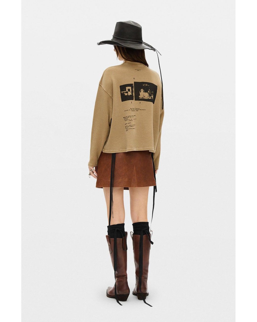 Ann Demeulemeester Brown Nikita Relax Fit Boxy T-Shirt