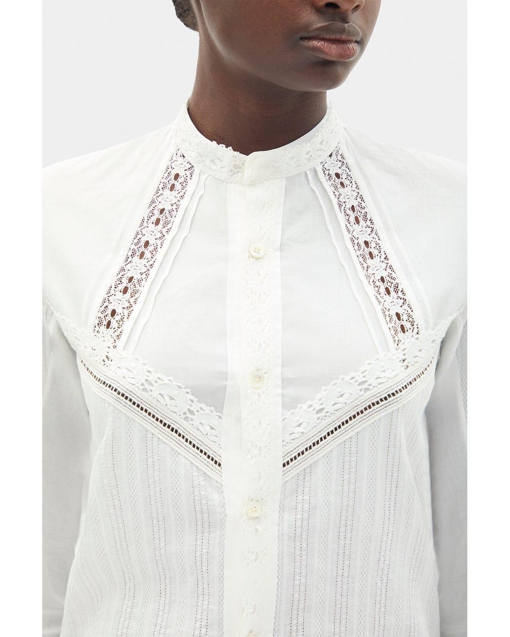 Ann Demeulemeester Multicolor Storma Slim Fit Shirt With Lace