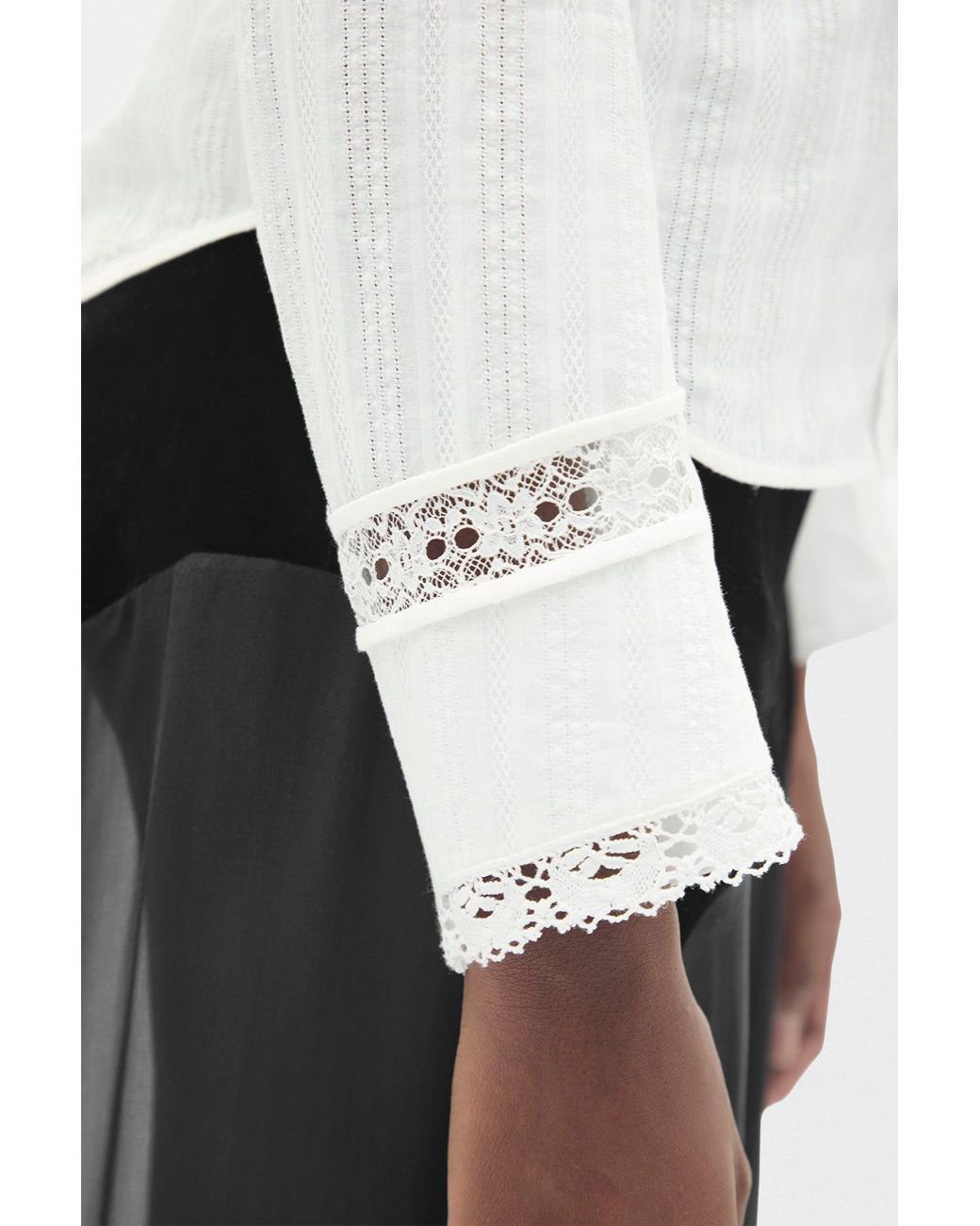 Ann Demeulemeester Multicolor Storma Slim Fit Shirt With Lace