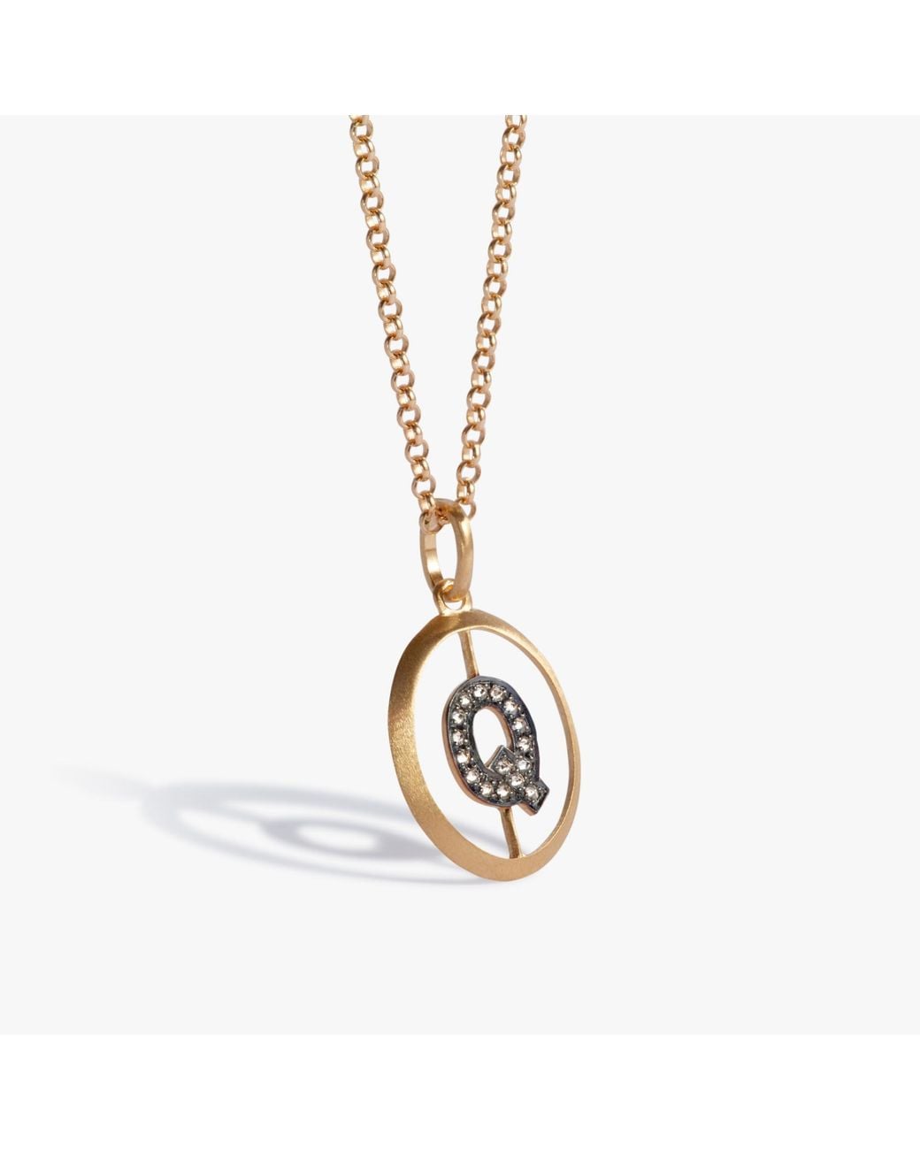 Annoushka Metallic Initial Q Necklace for men