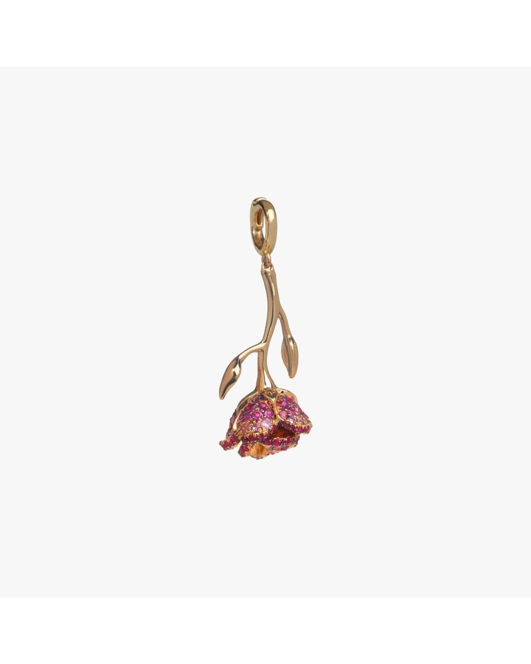 Annoushka Pink X The Vampire's Wife 18ct Yellow Gold Rose Charm Pendant for men