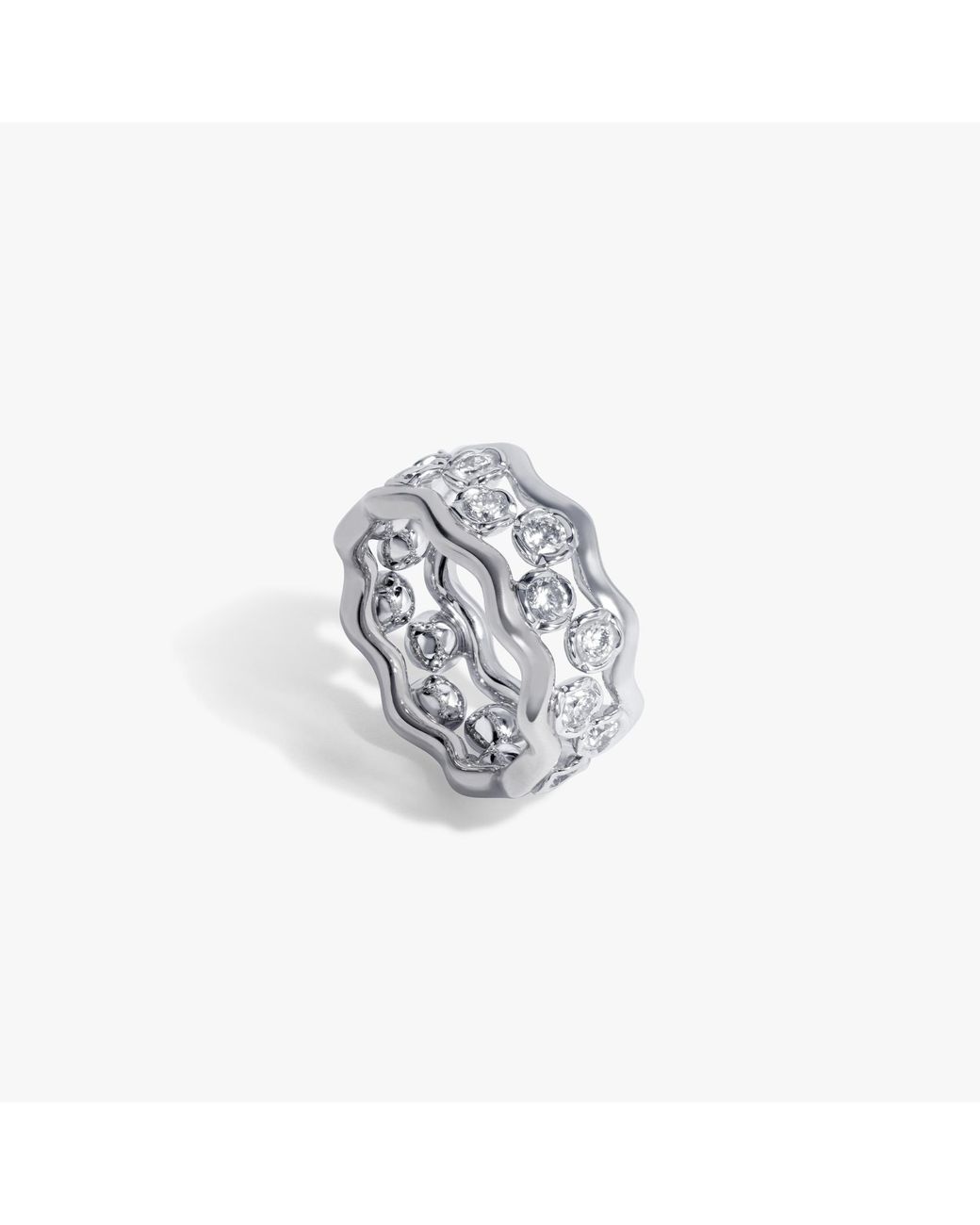Annoushka White Whoopsie Daisy Diamond Ring Stack
