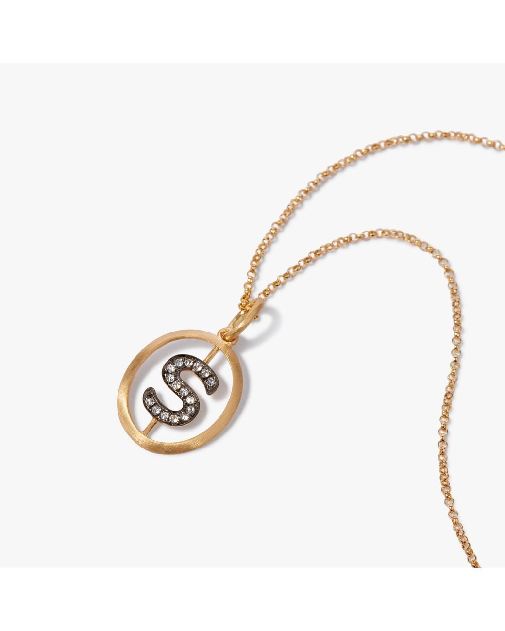 Annoushka Metallic Initial S Necklace for men