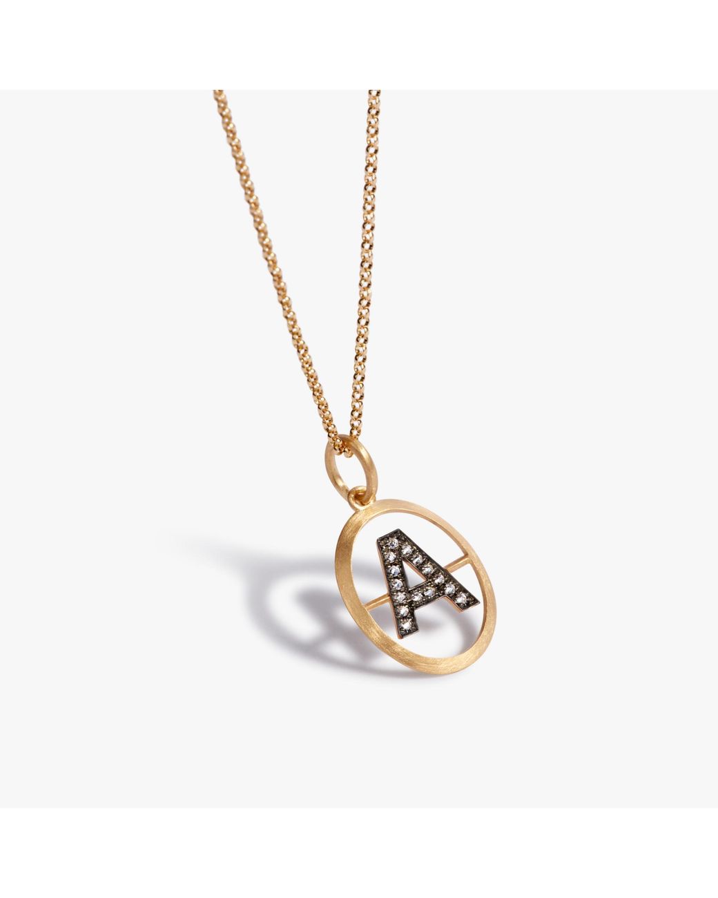Annoushka Metallic Initial A Necklace for men