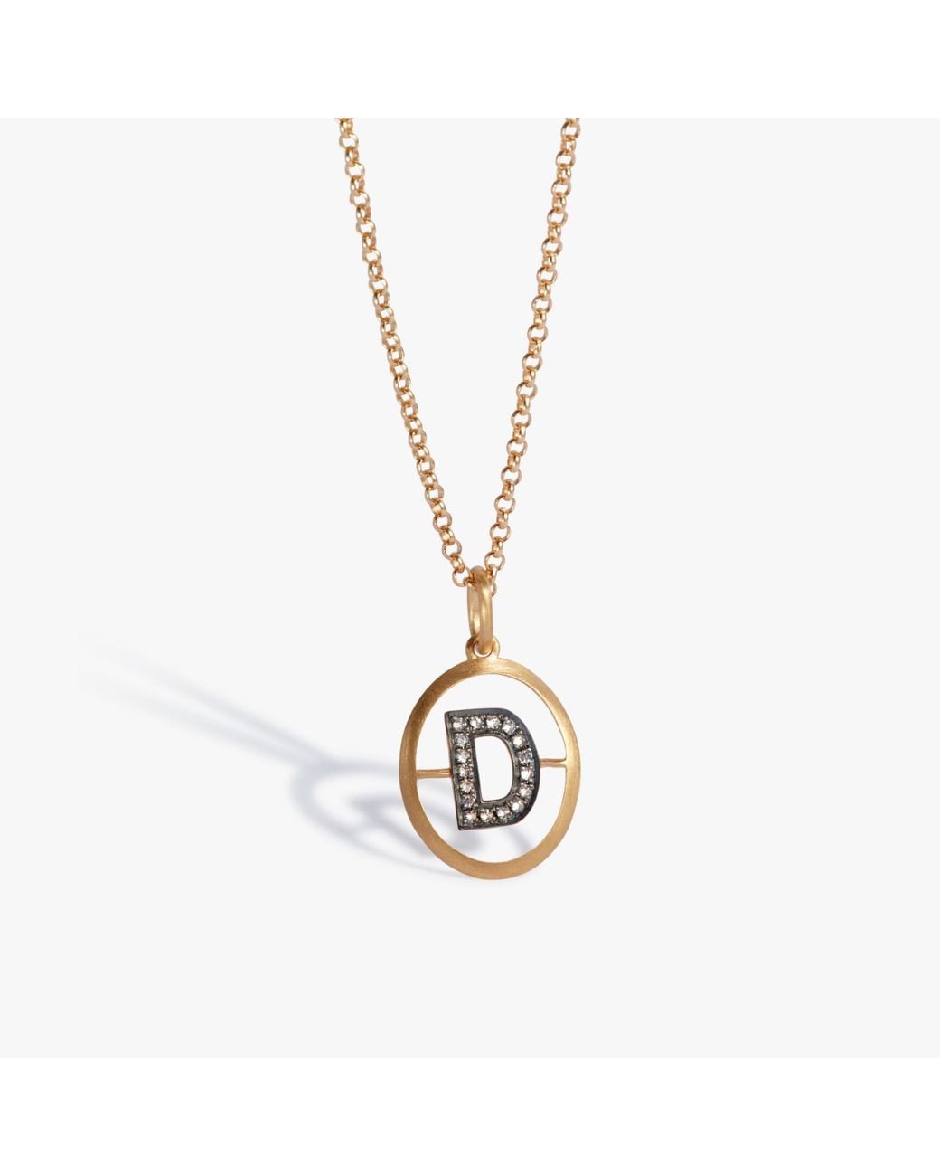 Annoushka Metallic Initial D Necklace for men