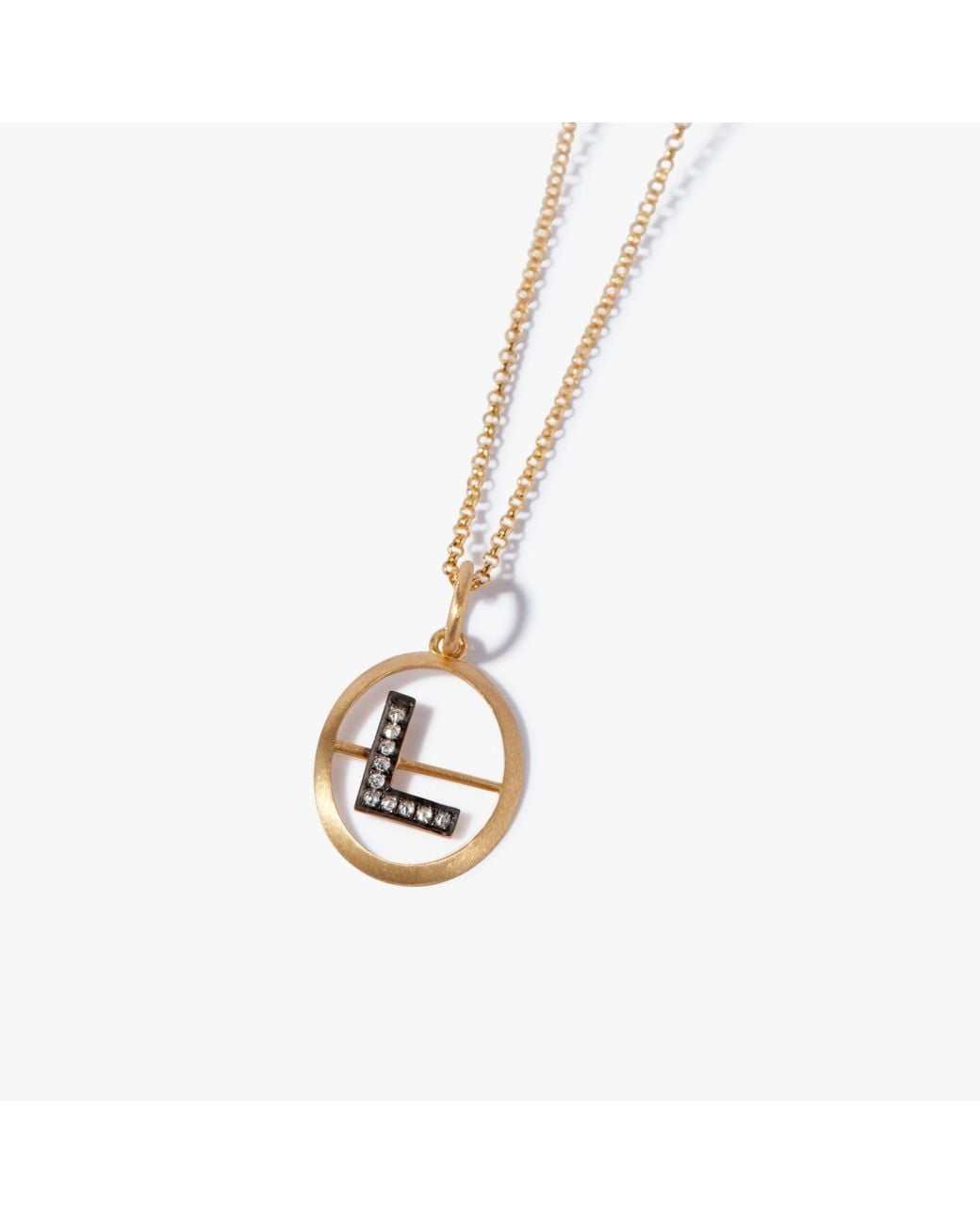 Annoushka Metallic Initial L Necklace for men