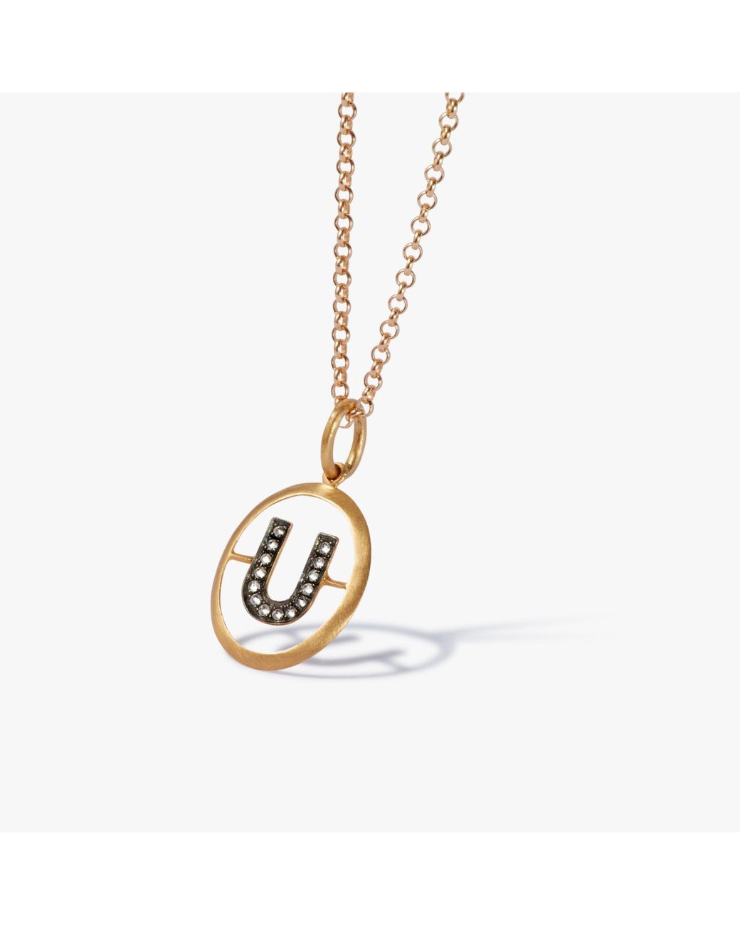 Annoushka Metallic Initial U Necklace for men
