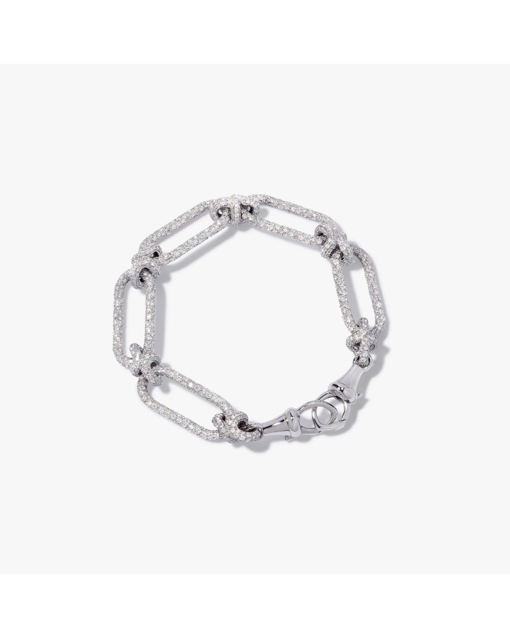 Annoushka Metallic Knuckle Heavy Diamond Chain Bracelet