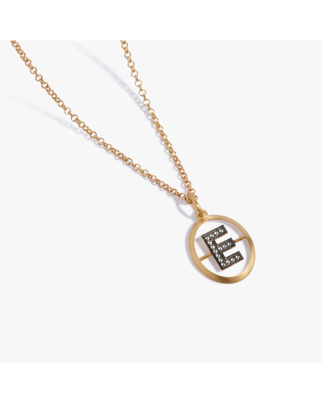 Annoushka Metallic Initial E Necklace for men