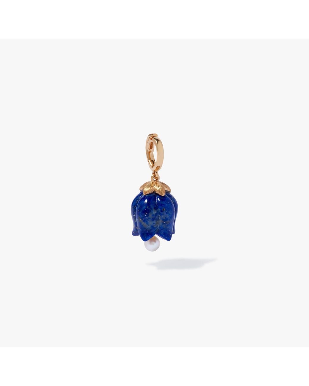 Annoushka Blue Tulips 18ct Yellow Gold Lapis Lazuli Charm Pendant