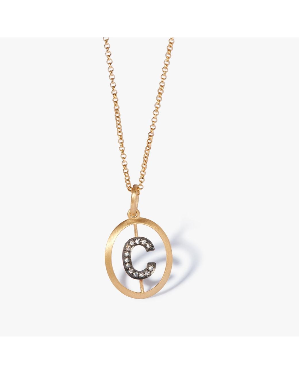 Annoushka Metallic Initial C Necklace for men