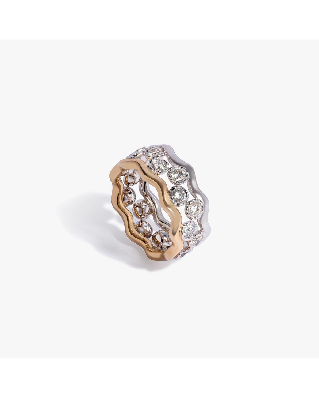 Annoushka White Whoopsie Daisy Diamond Ring Stack