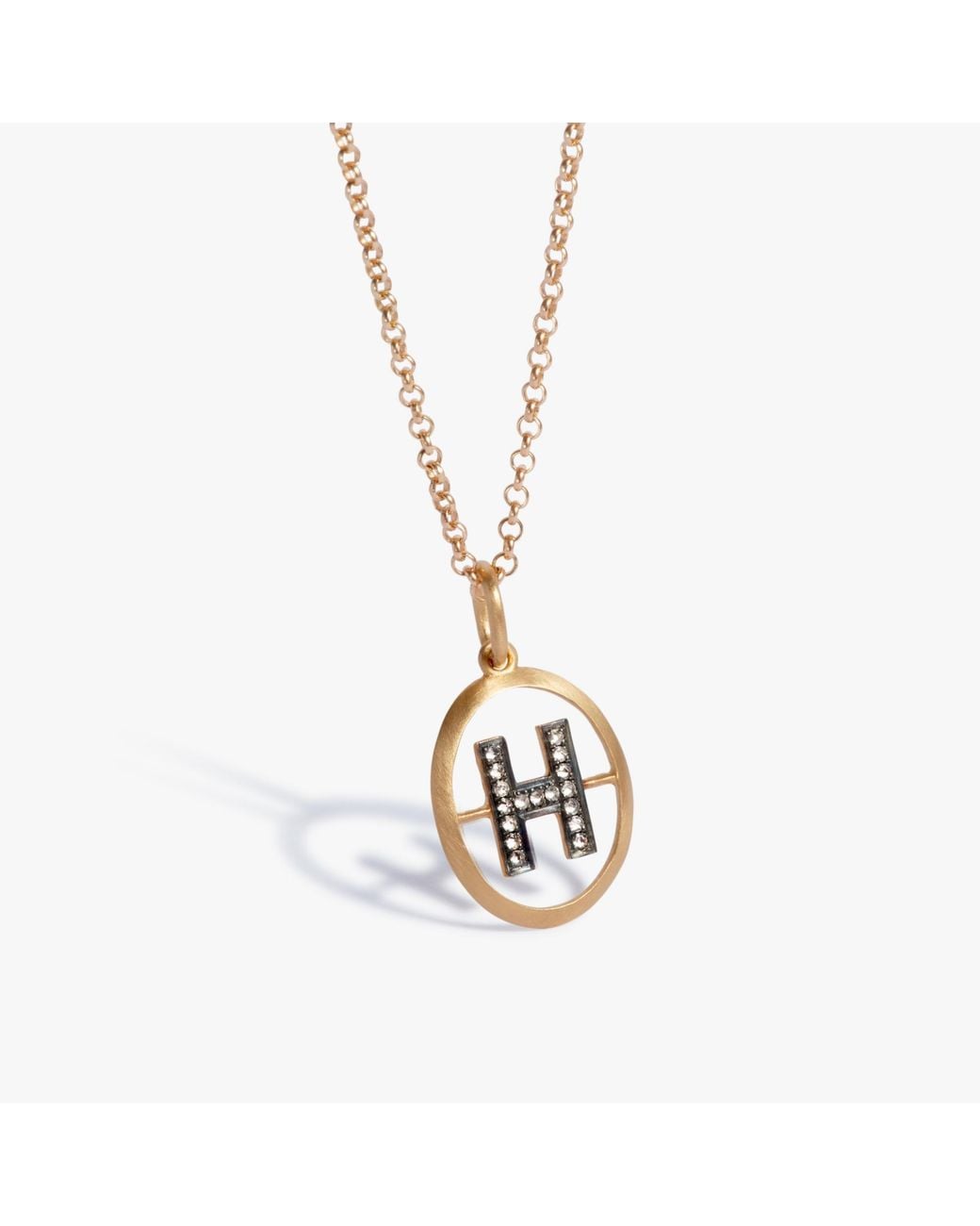 Annoushka Metallic Initial H Necklace for men