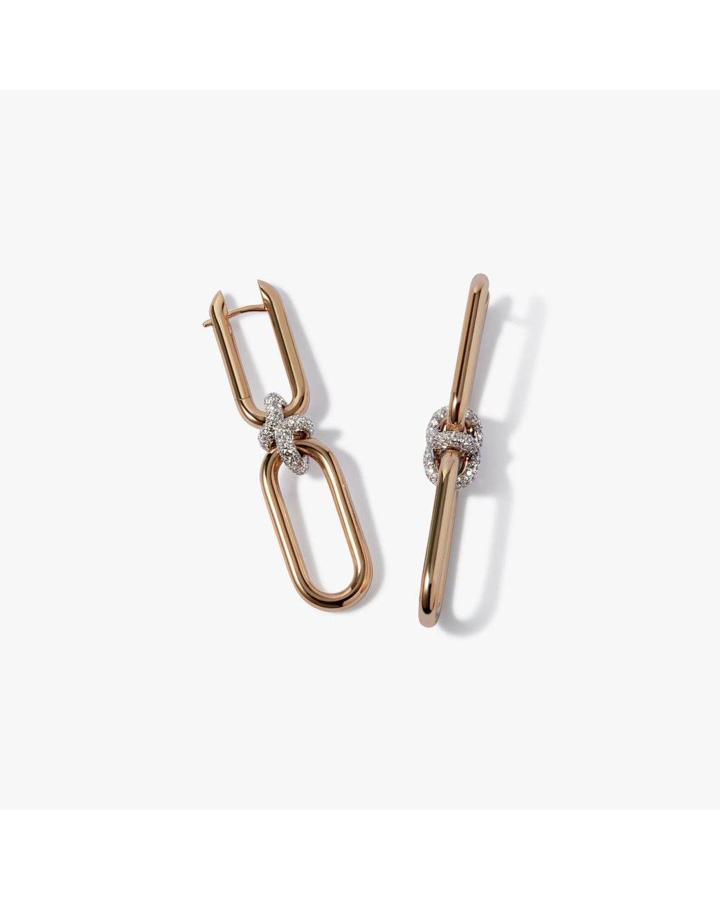 Annoushka Metallic Knuckle Double Hoop Earrings