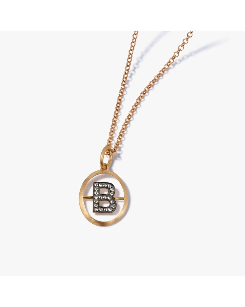 Annoushka Metallic Initial B Necklace for men