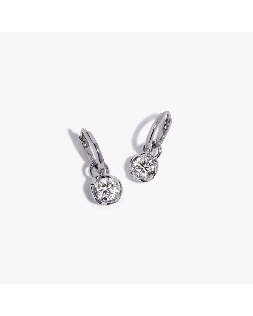 Annoushka Metallic Small Hoop Whoopsie Daisy 1Ct Diamond Earrings