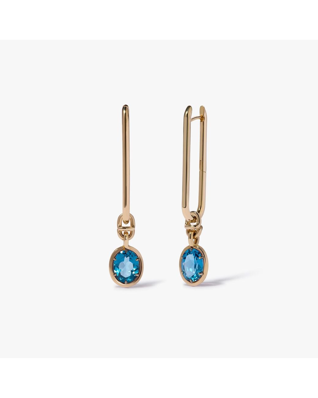 Annoushka Blue Knuckle Topaz Long Earrings
