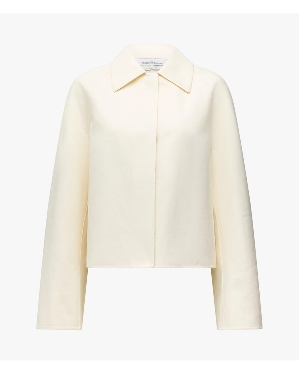 Another Tomorrow Natural Short Mac Blouson