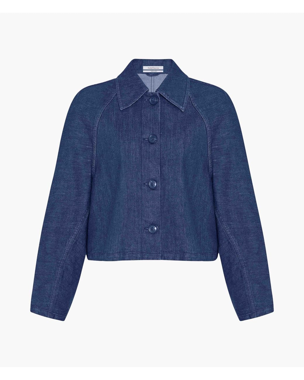 Another Tomorrow Blue Denim Blouson