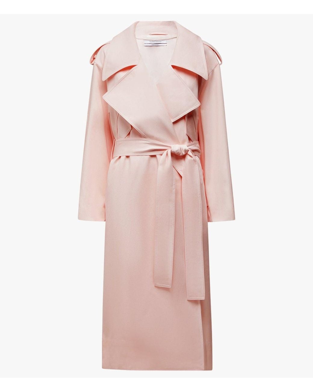 Another Tomorrow Pink Soft Trench