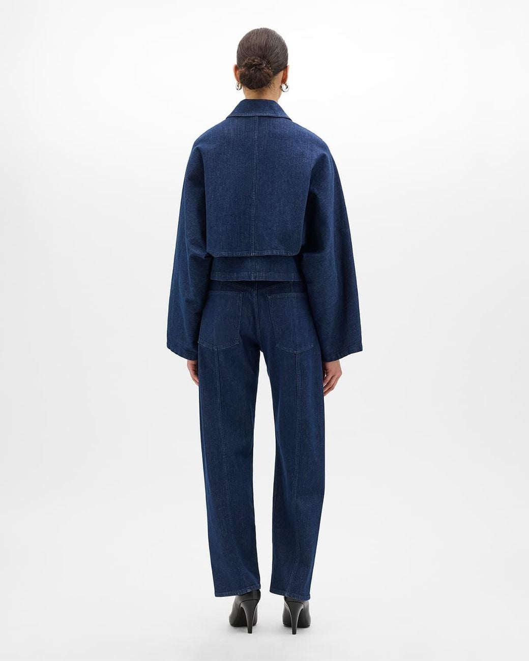Another Tomorrow Blue Denim Blouson