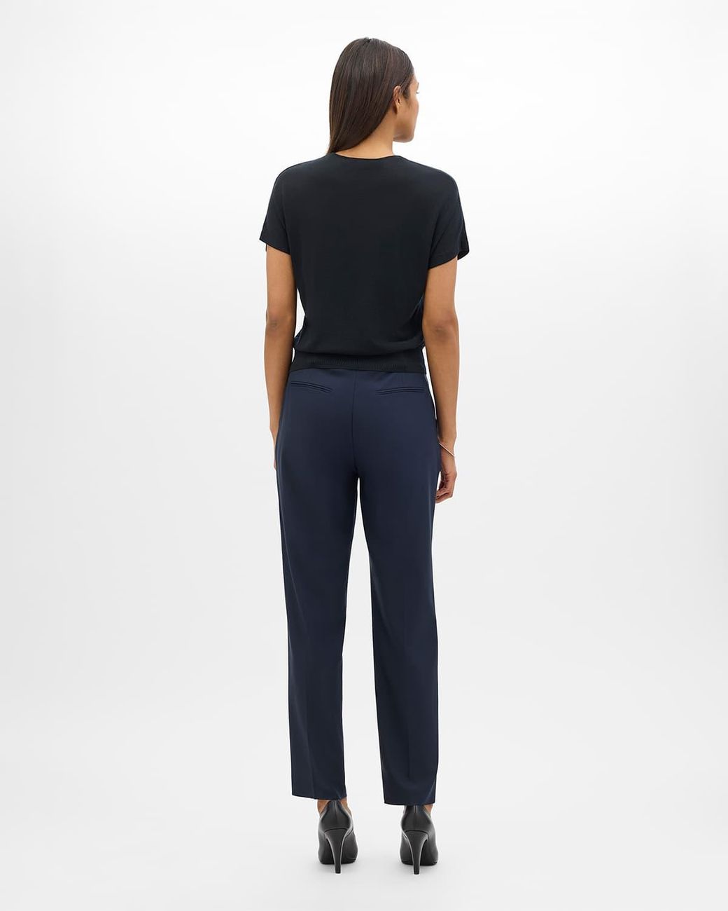 Another Tomorrow Blue Peg Trouser