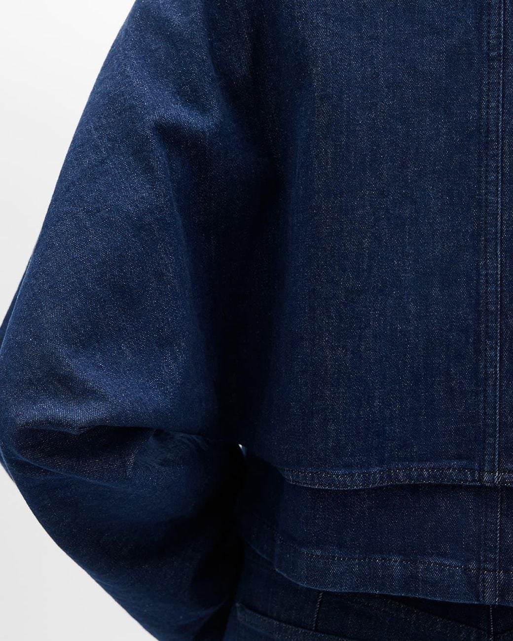 Another Tomorrow Blue Denim Blouson