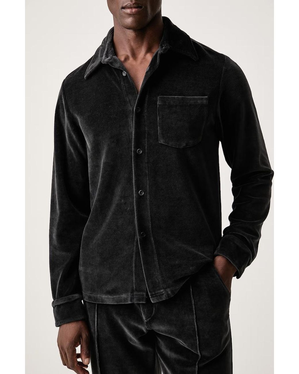 Camicia Da Uomo di Oas in Black da Uomo