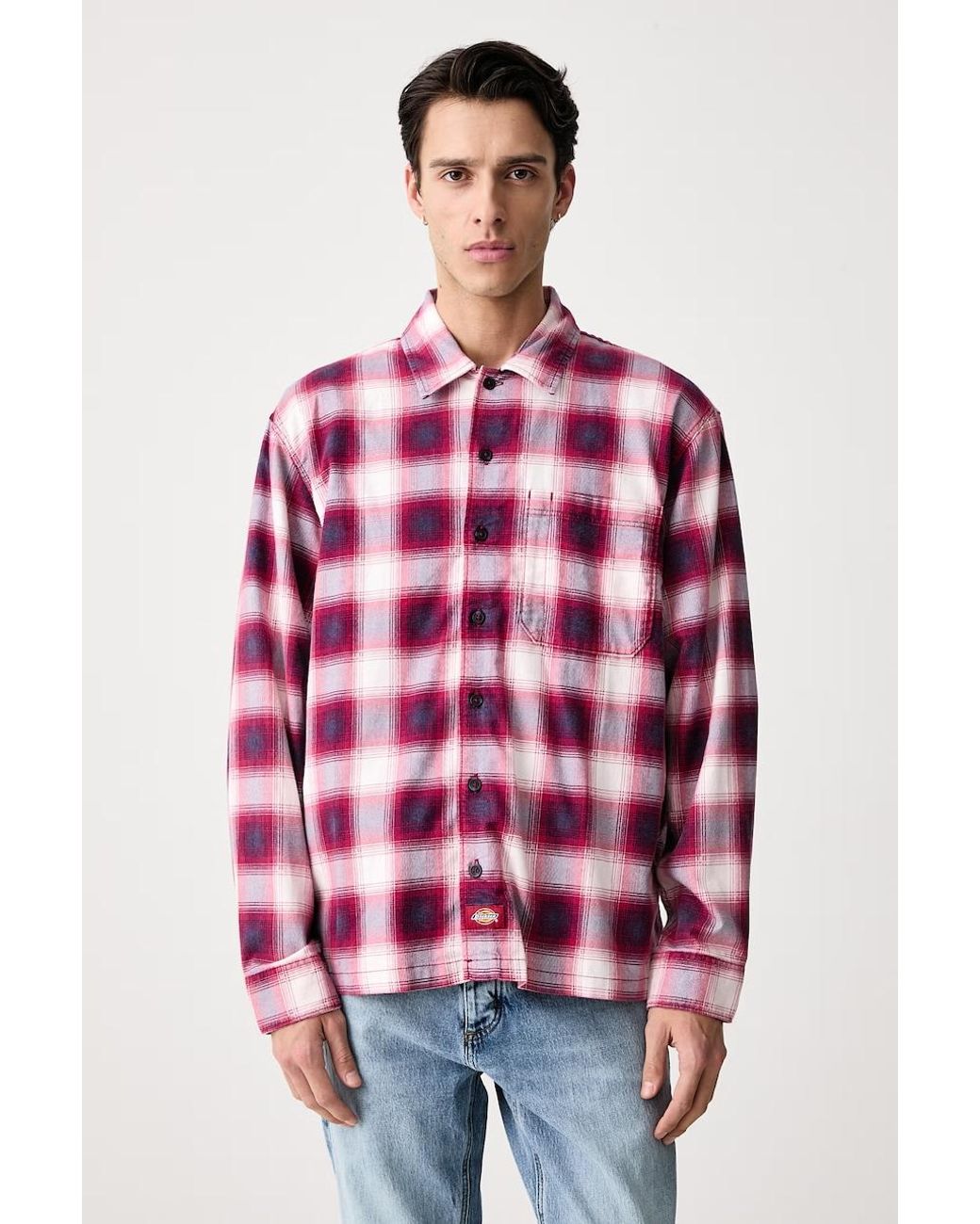 Camicia Da Uomo Con Cotone di Dickies in Red da Uomo