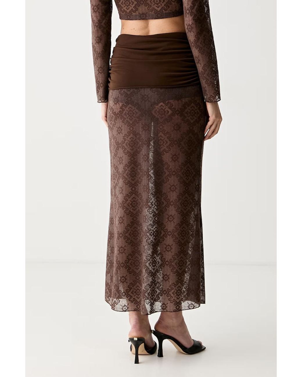 Gonna Con Cotone di Haveone in Brown
