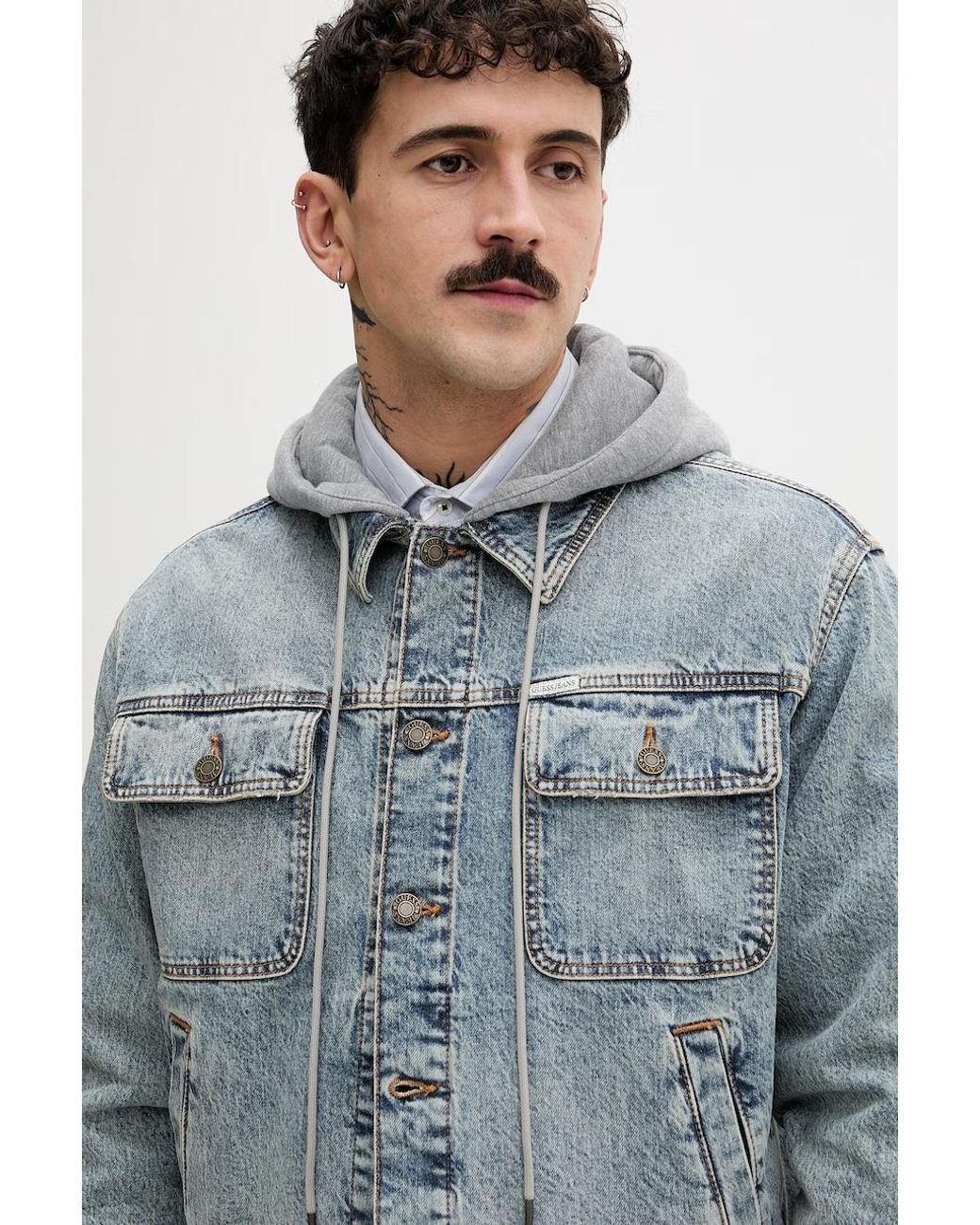 Giacca Da Uomo di Guess in Blue da Uomo