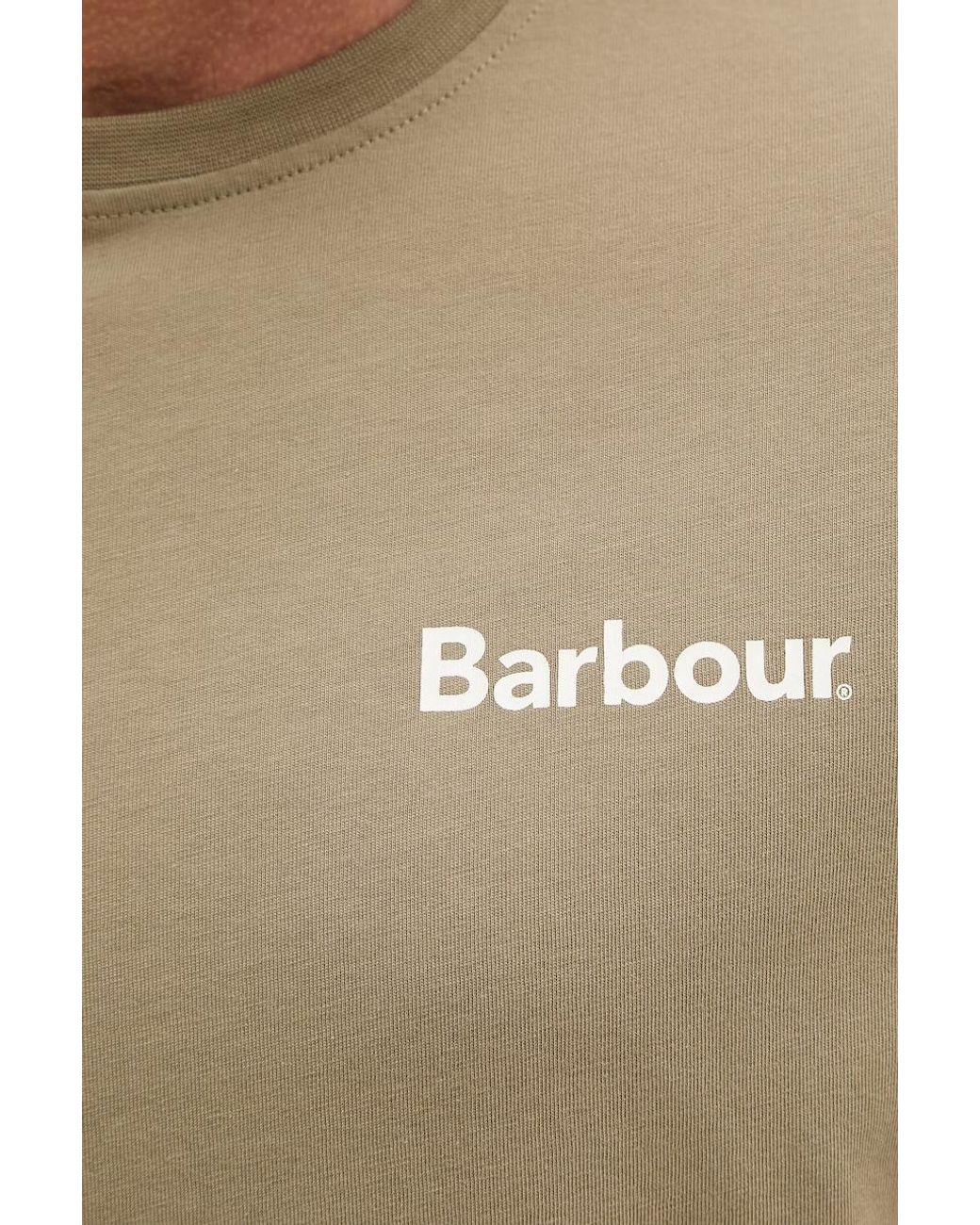 Maglietta Basic Da Uomo di Barbour in Natural da Uomo