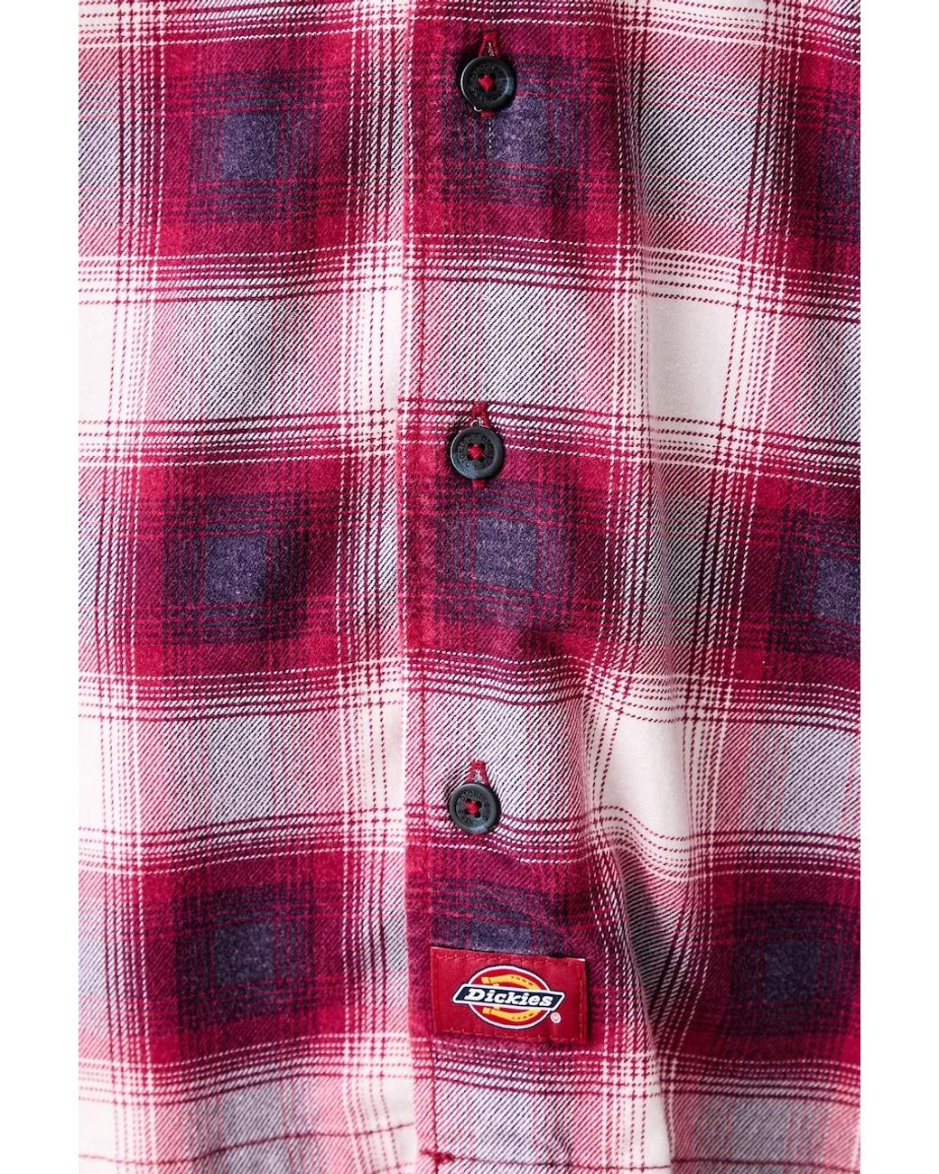 Camicia Da Uomo Con Cotone di Dickies in Red da Uomo