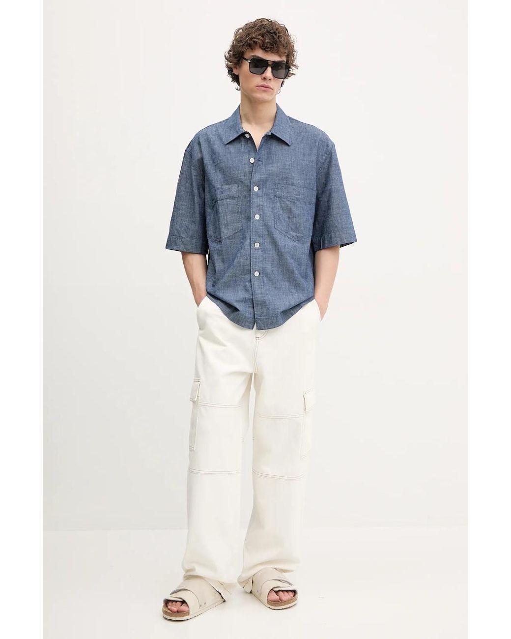 Camicia di sunflower in Blue da Uomo